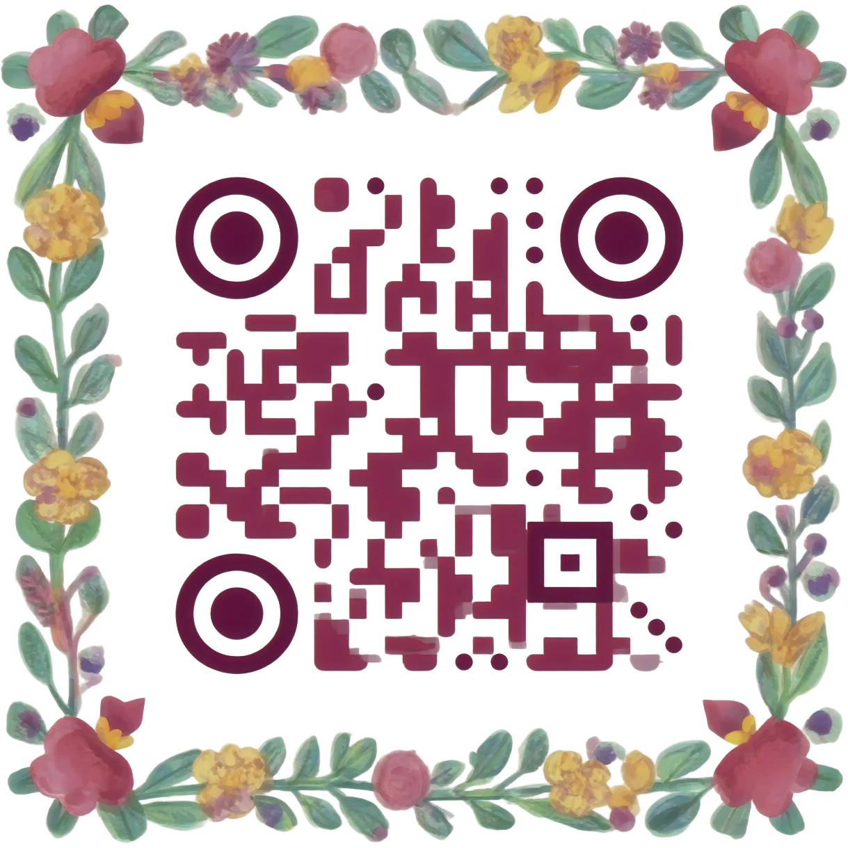 wedding qr code emoji