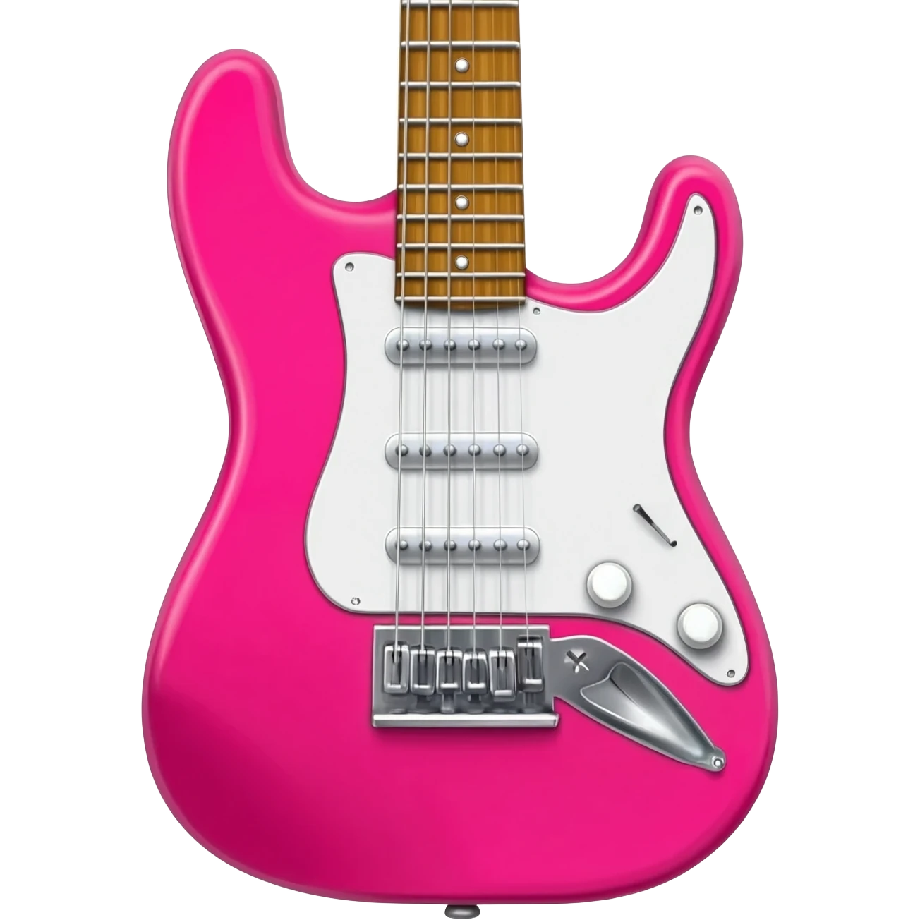 Pink electric guitar emoji