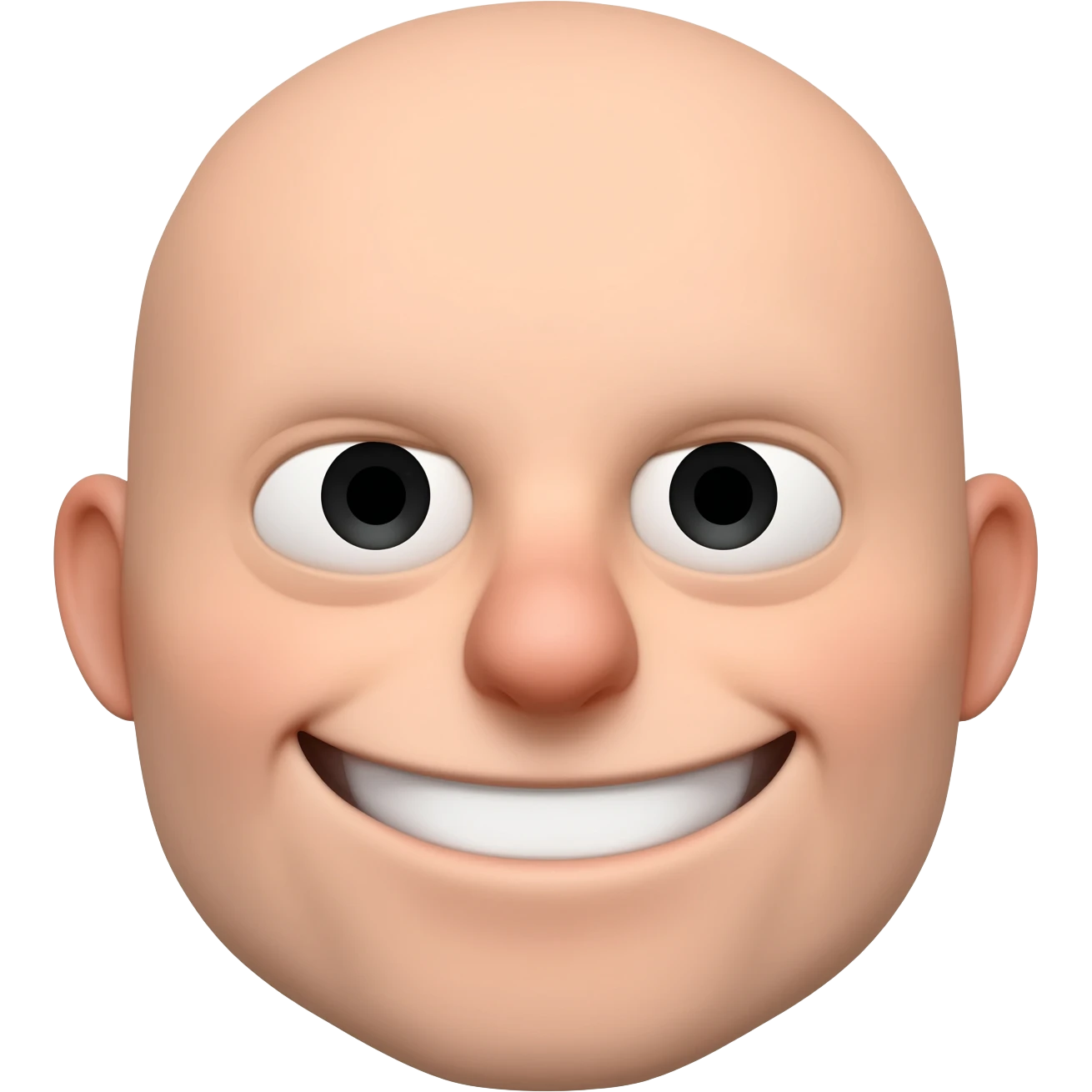 Stupid kinda unsettling smile emoji