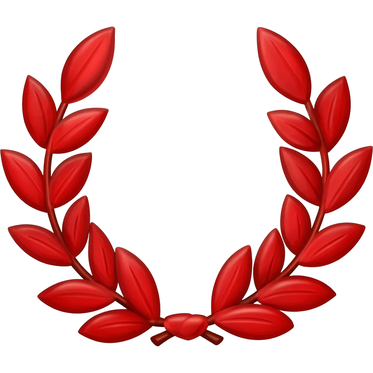 Red laurel wreath emoji