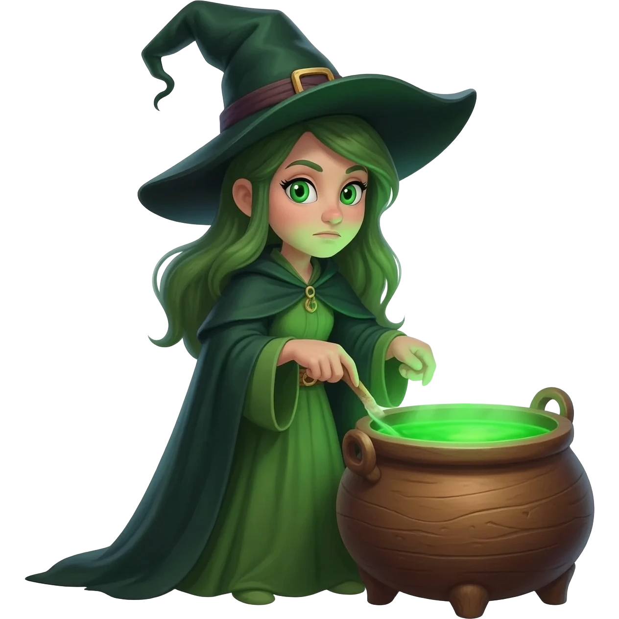 green witch cooking potion emoji