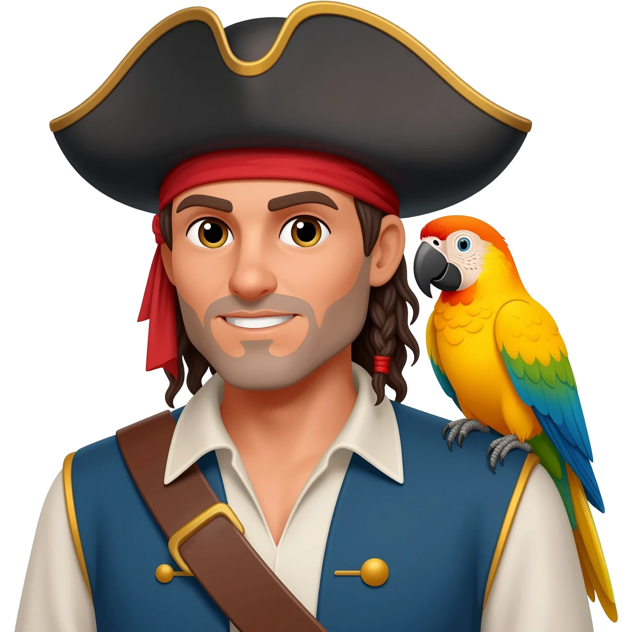 pirate and parrot emoji
