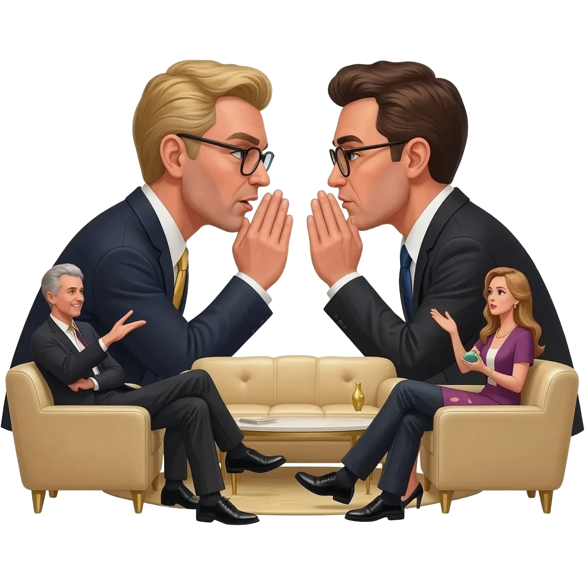 word of mouth between the rich emoji