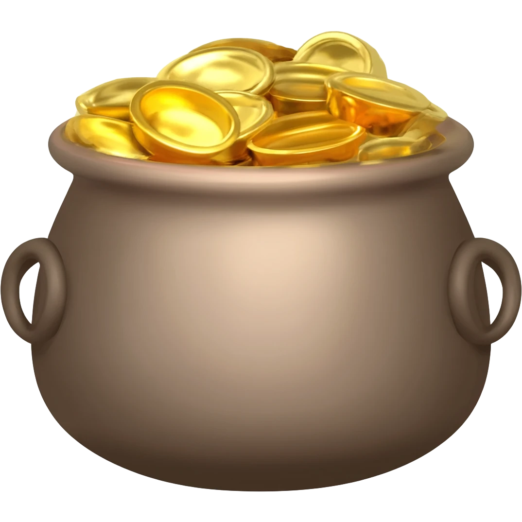 llama funny pot of gold emoji