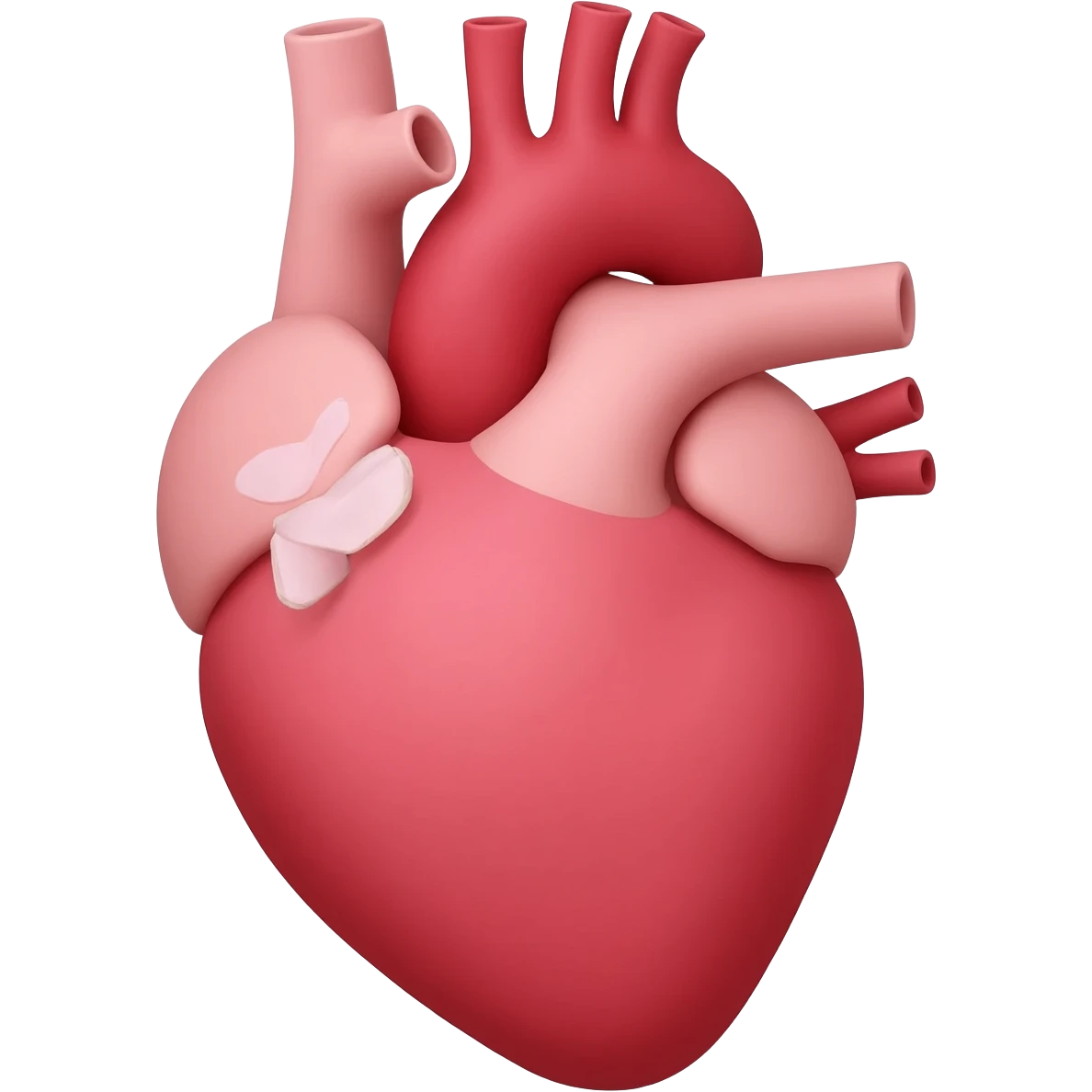 Human heart with flower emoji