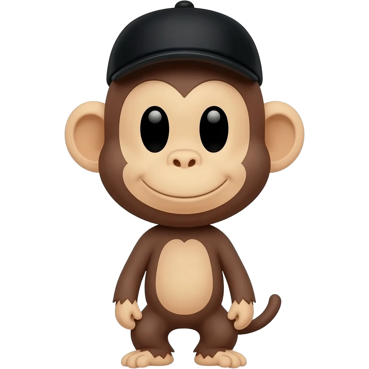 Monkey with black hat emoji