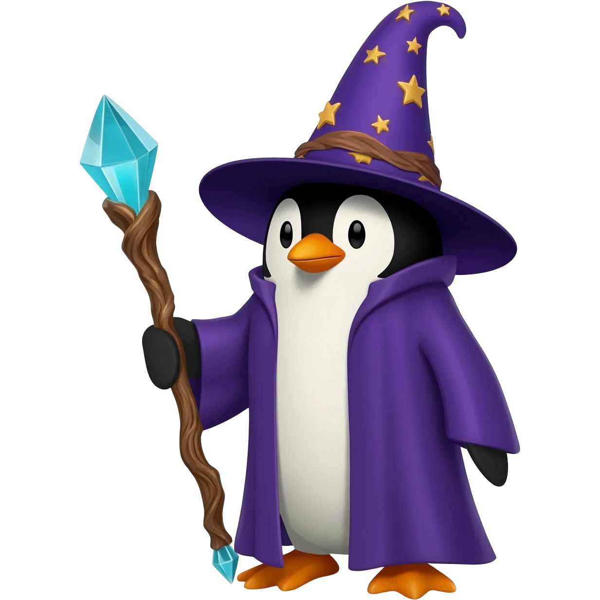 Penguin Wizard emoji