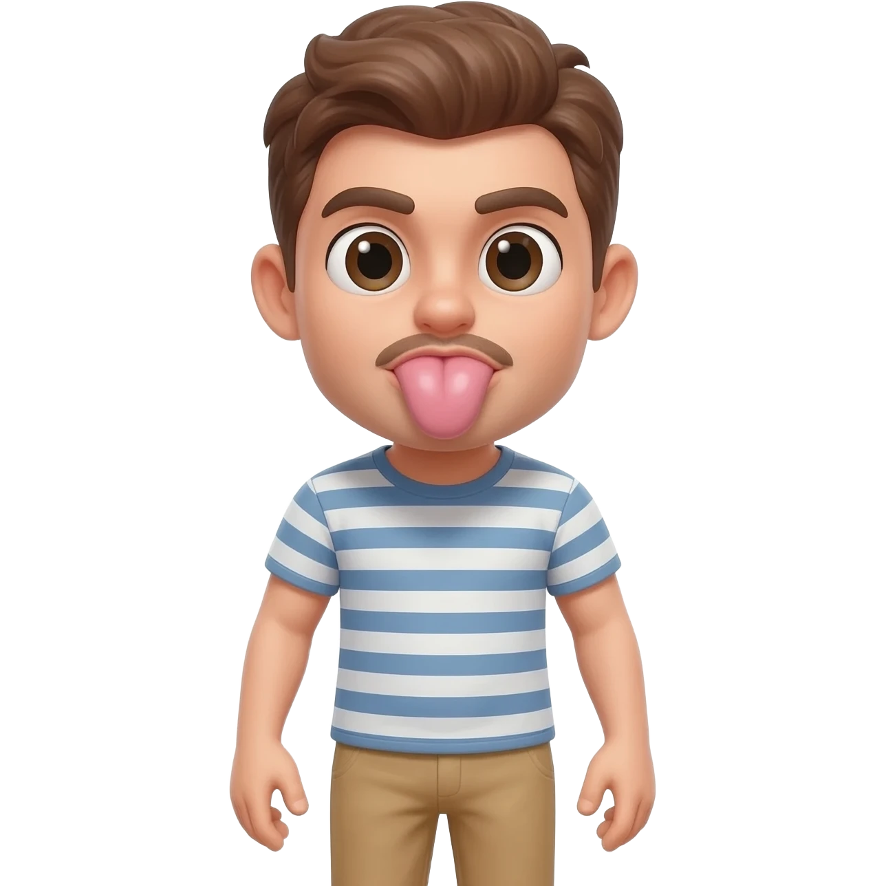 Man giving a blowjob emoji