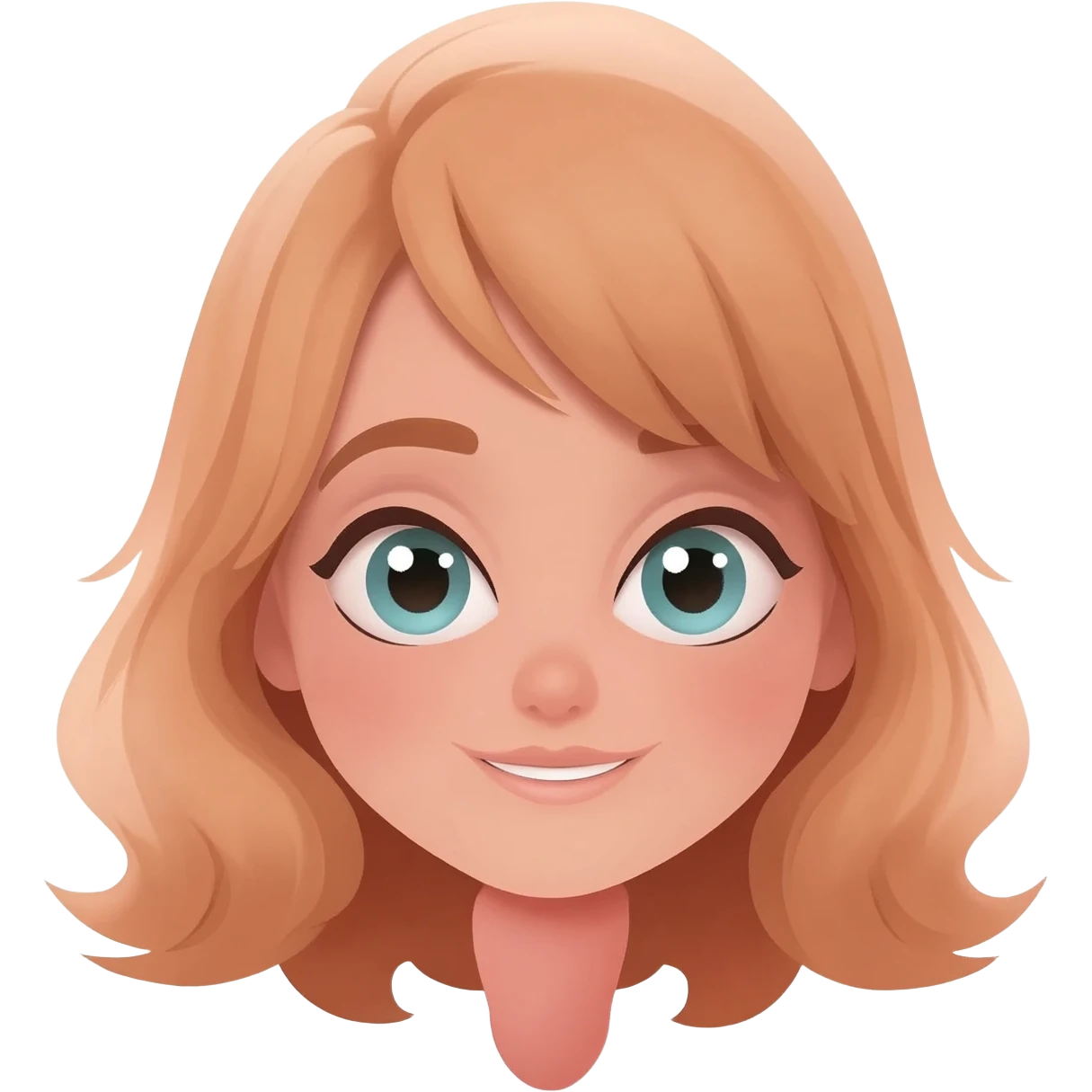 Girl's genitals emoji