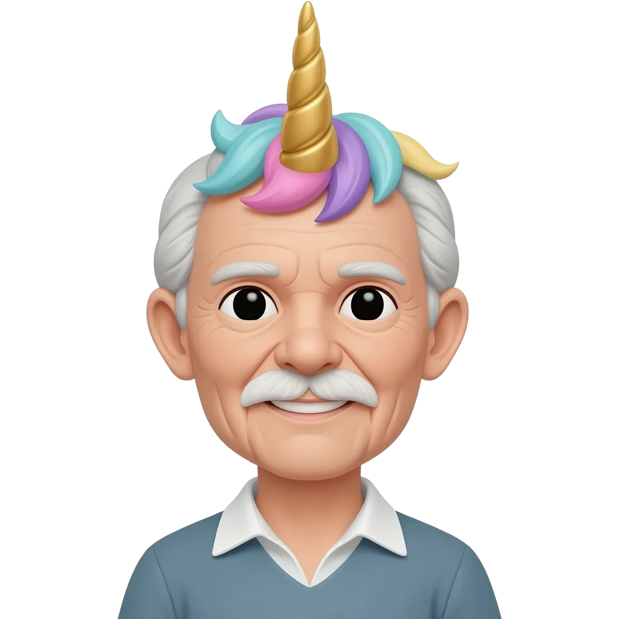 unicorn elderly person emoji