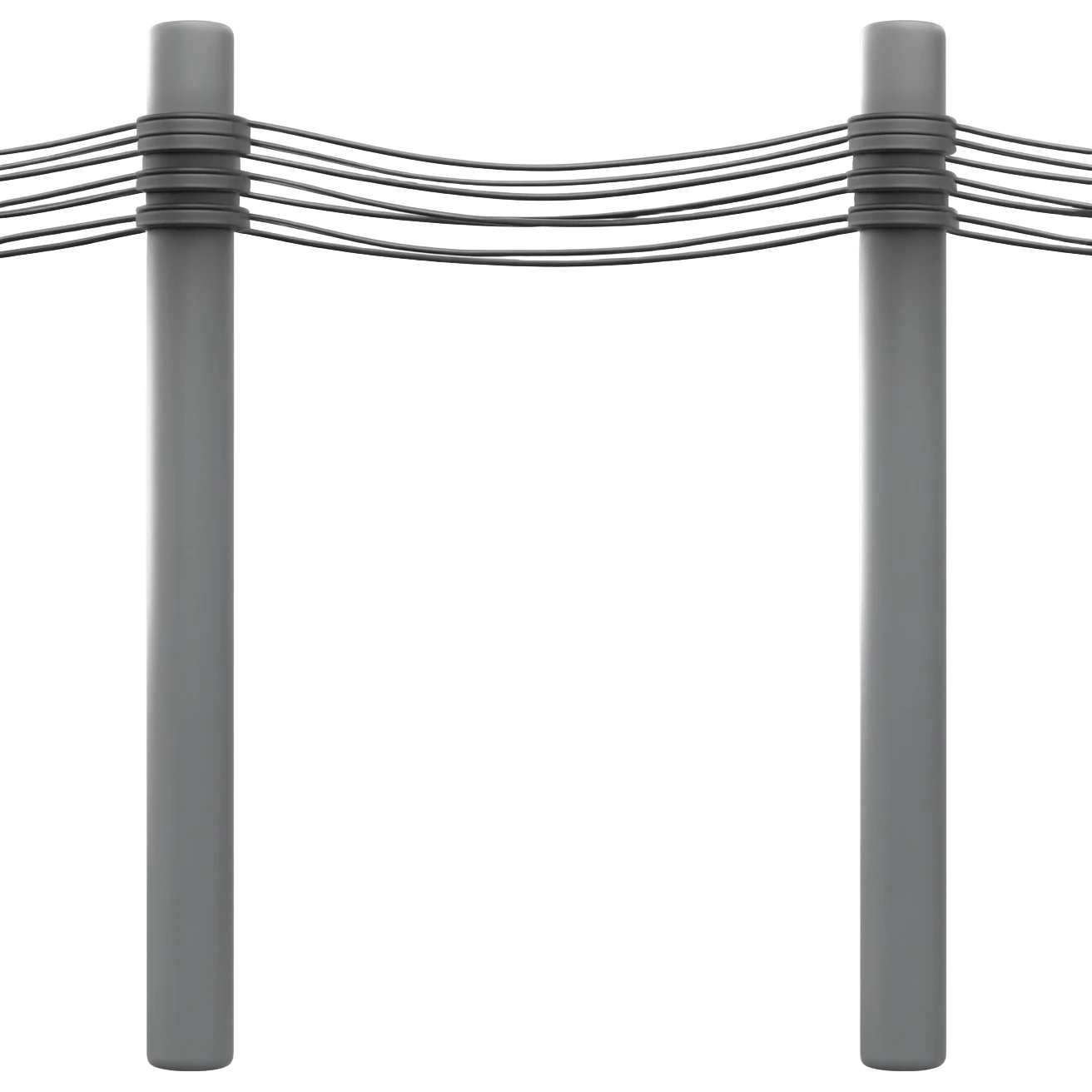 grey poles wires not as messy emoji