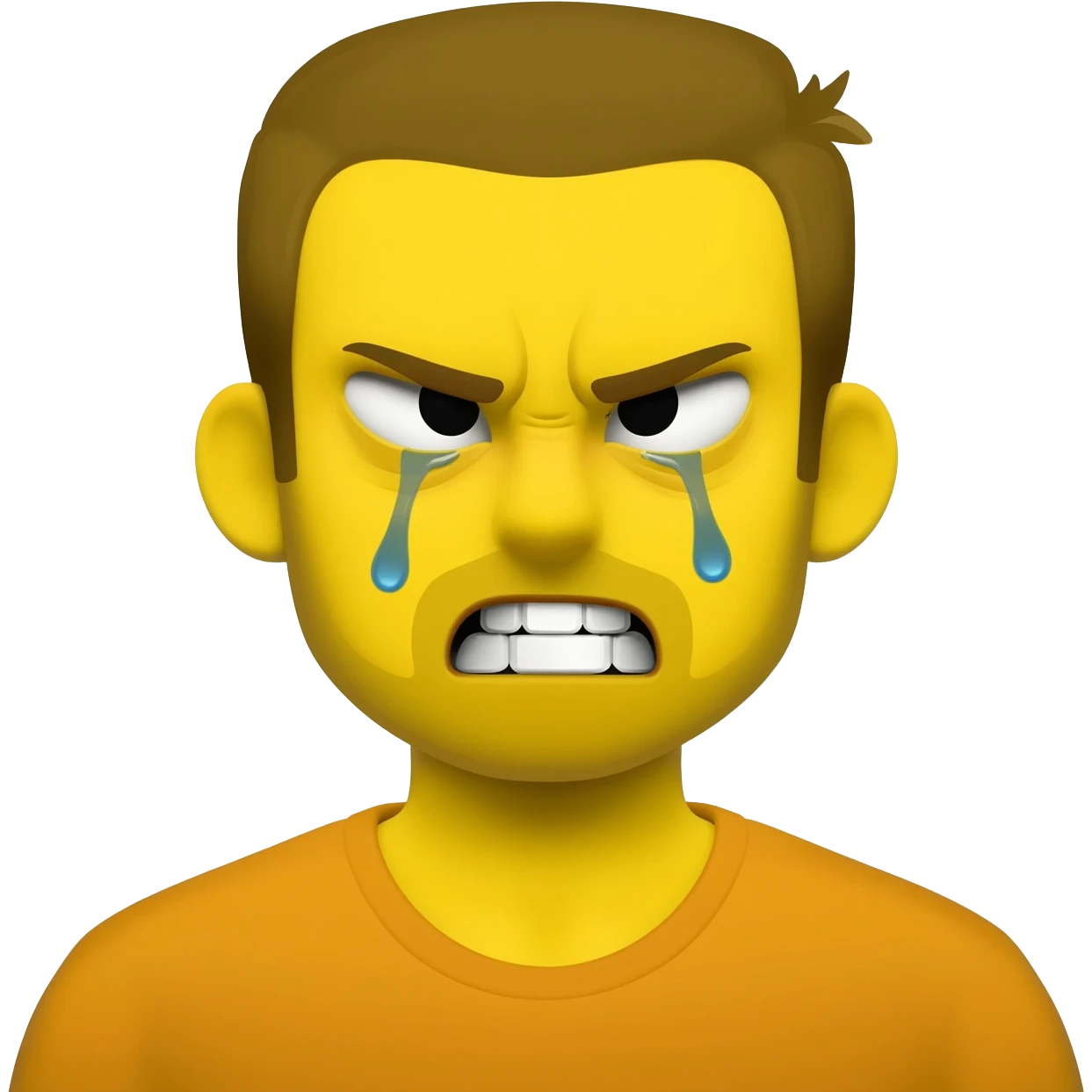 cursed yellow awful drawn guy weeping angry emoji