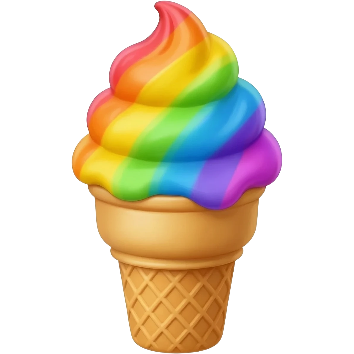 raibow ice cream emoji