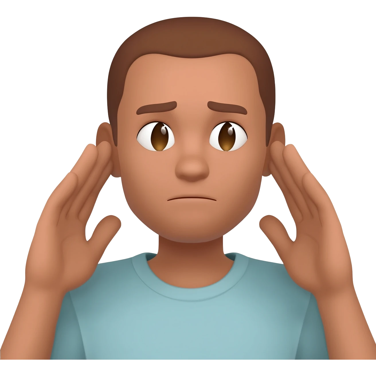 Apologize by holding earsears emoji