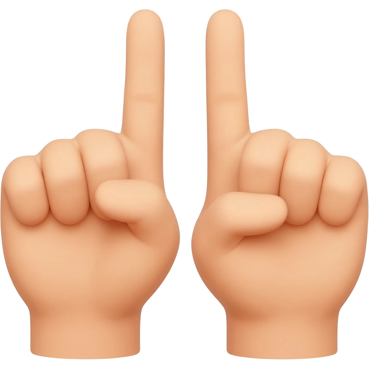 Two hands that the fingers will make the L letter with the thumbs emoji