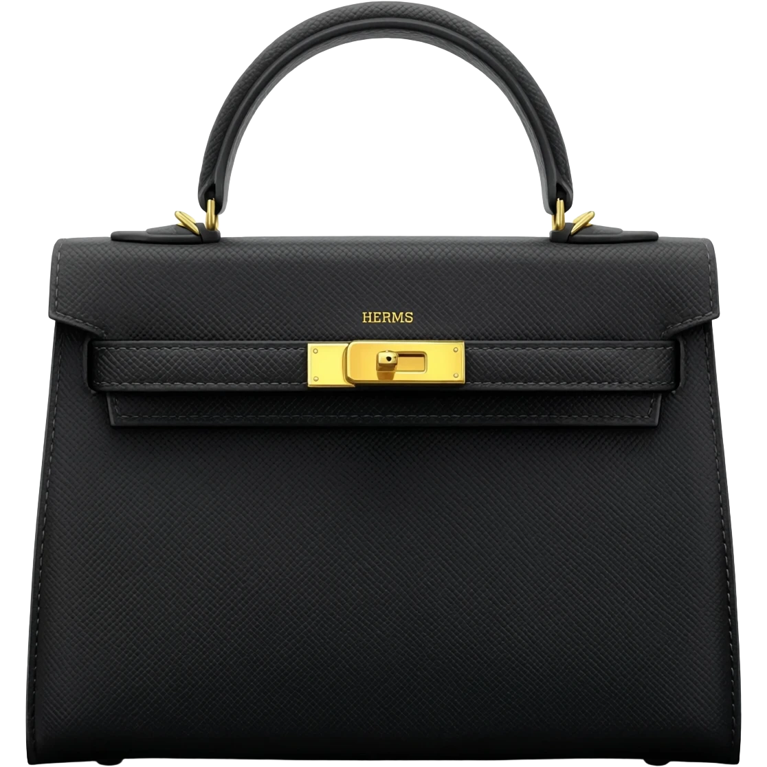 matte black kelly hermes bag emoji