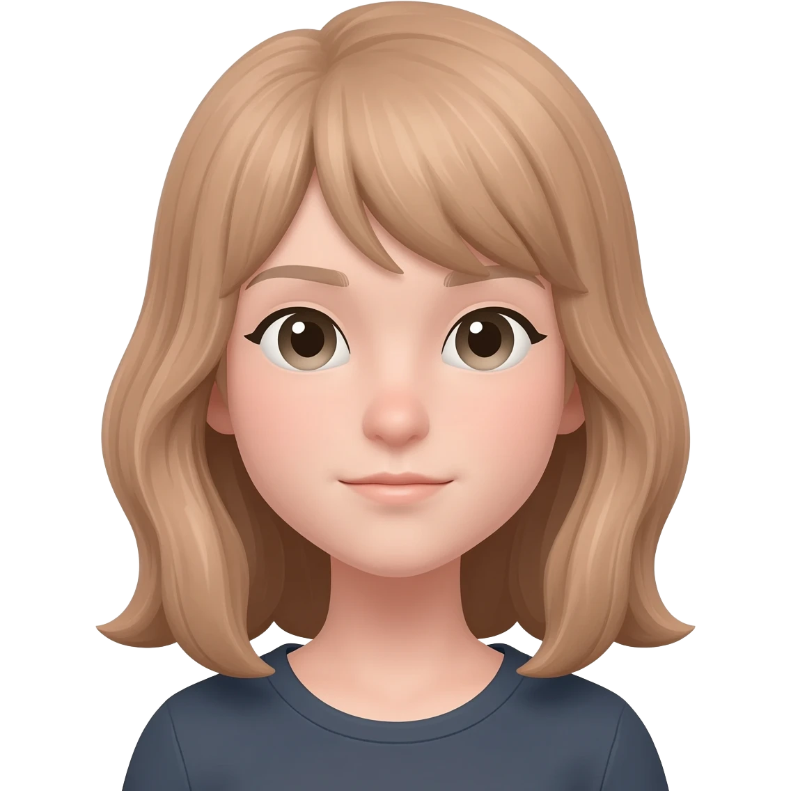 𝚄𝚗𝚊 𝚌𝚑𝚒𝚌𝚊 𝚌𝚘𝚗 𝚎𝚕 𝚙𝚎𝚕𝚘 𝚌𝚊𝚜𝚝𝚊𝚗̃𝚘 𝚌𝚕𝚊𝚛𝚘 el cabello hasta los hombros emoji