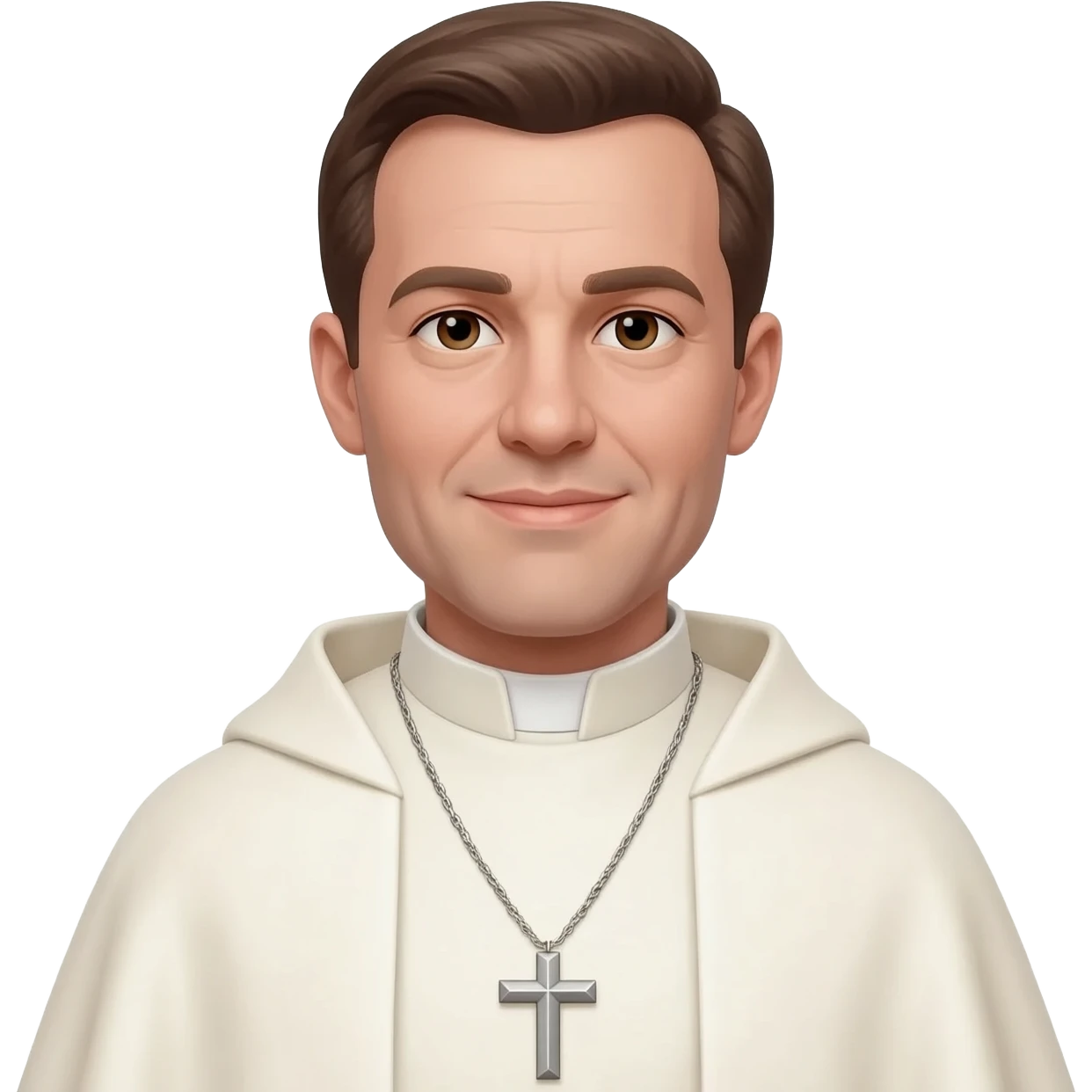 With a necklace pastor emoji