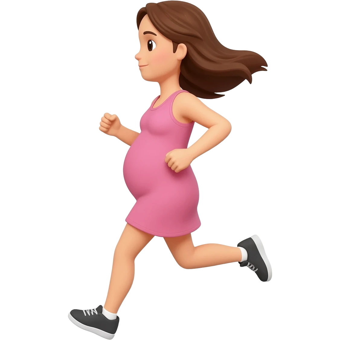 pregnant women runinng emoji
