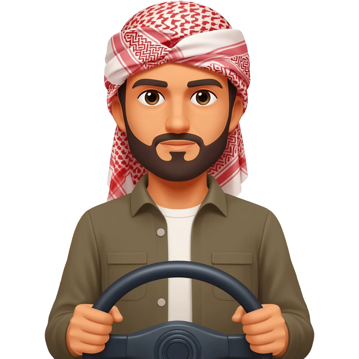 Arab truck driver emoji