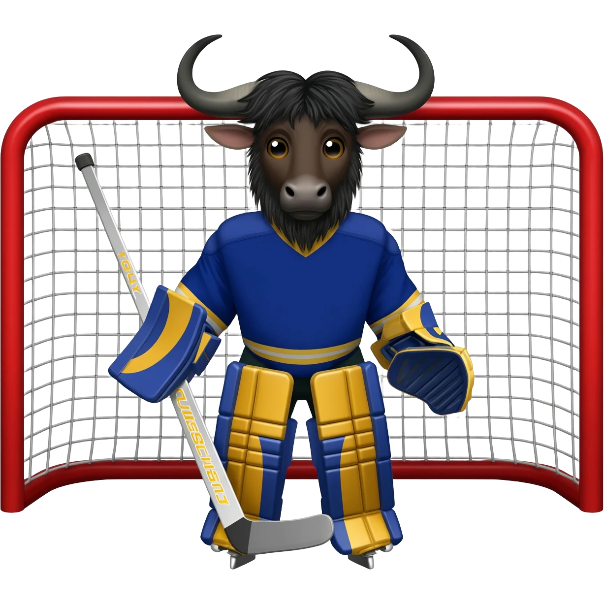 Hockey Goalie Lawyer Wildebeest emoji