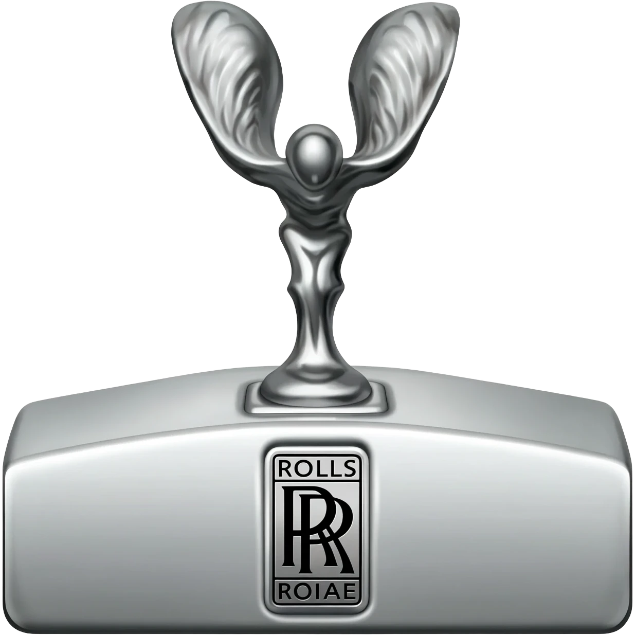 spirit of ecstasy on rolls royce in txt form emoji