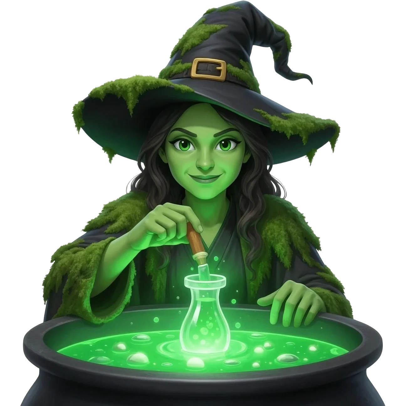 green witch cooking potion emoji