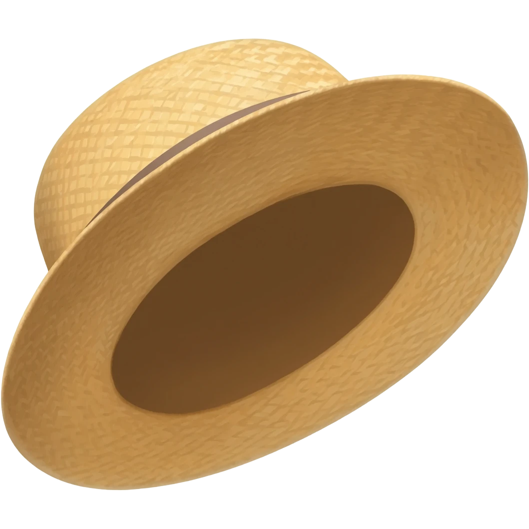 Straw hat emoji