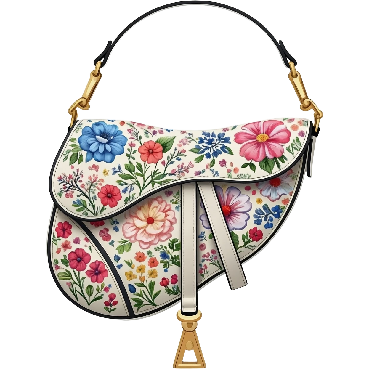 floral dior saddle bag emoji