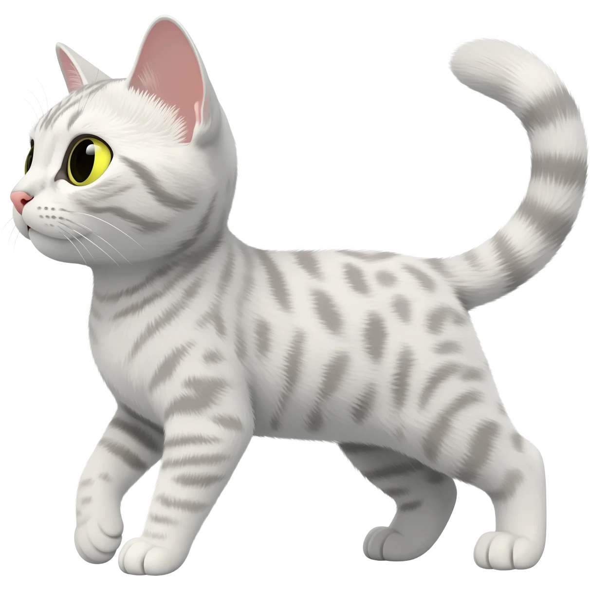 Бенгальская кошка белого окраса emoji