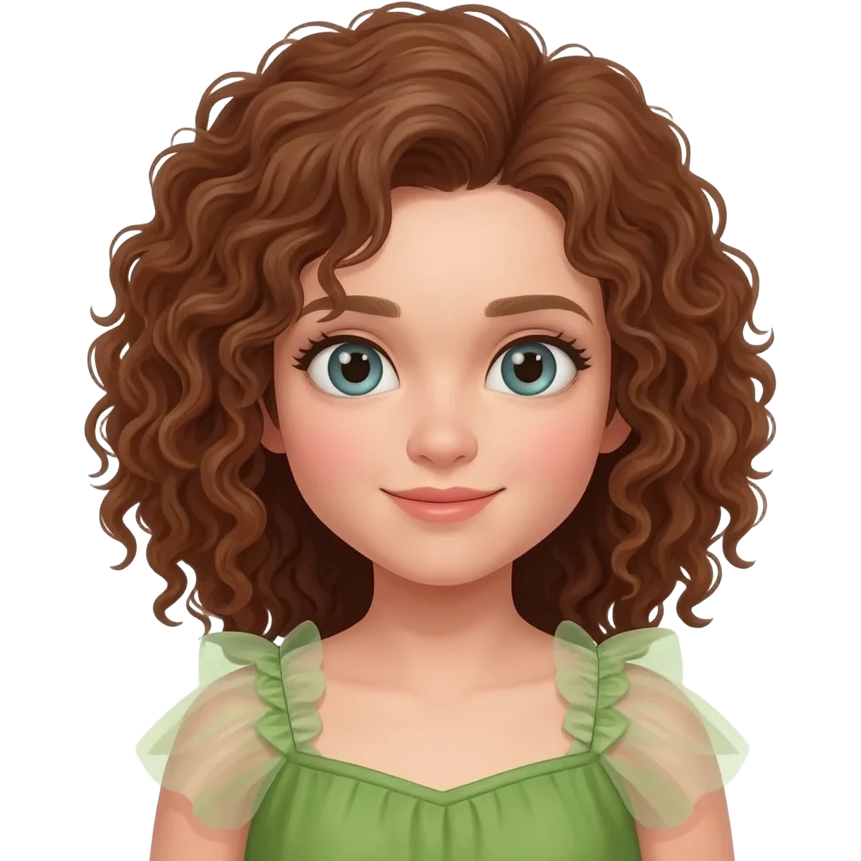 fairy curly brown hair emoji