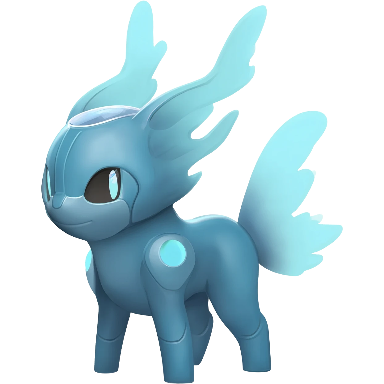 Futuristic Ethereal Modern Fakémon-creature-hybrid Full Body emoji