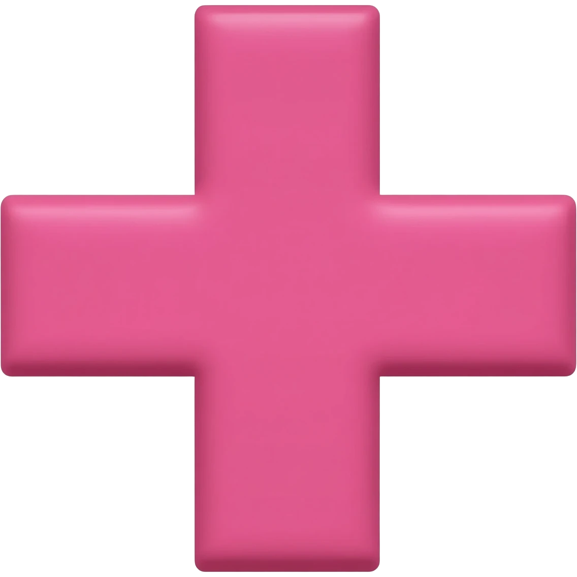 Pink cross emoji