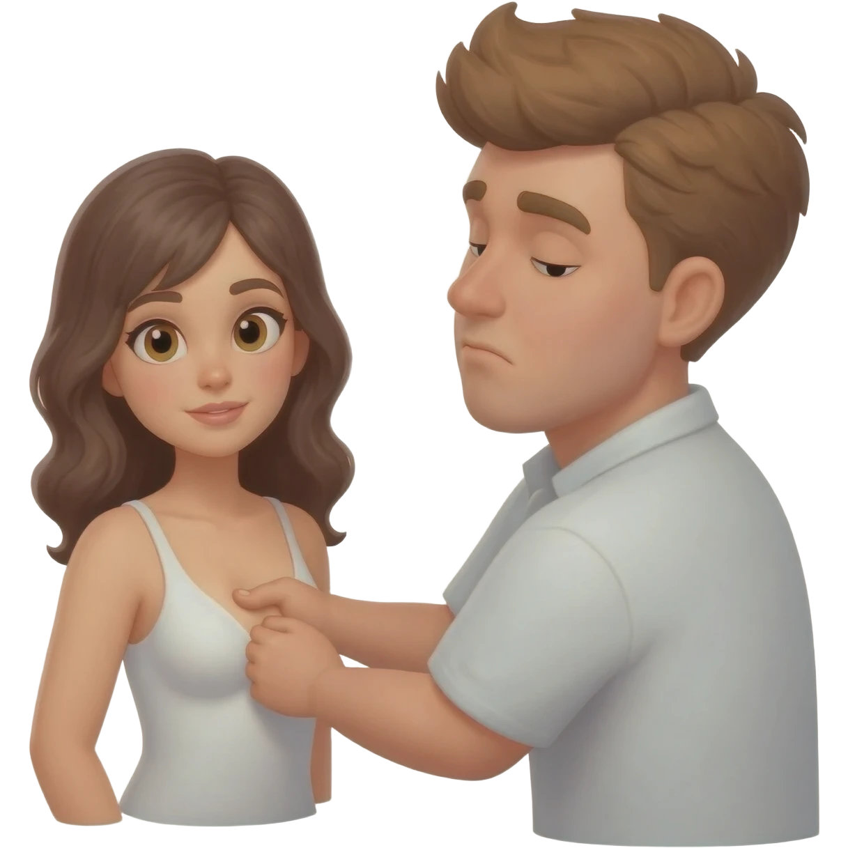 Cumming on tits emoji