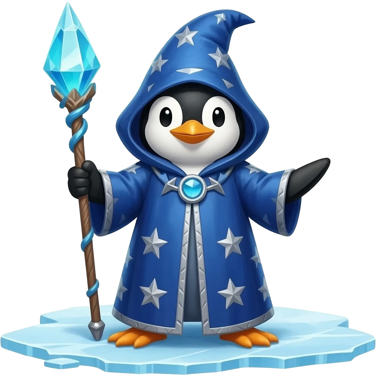Penguin Wizard emoji