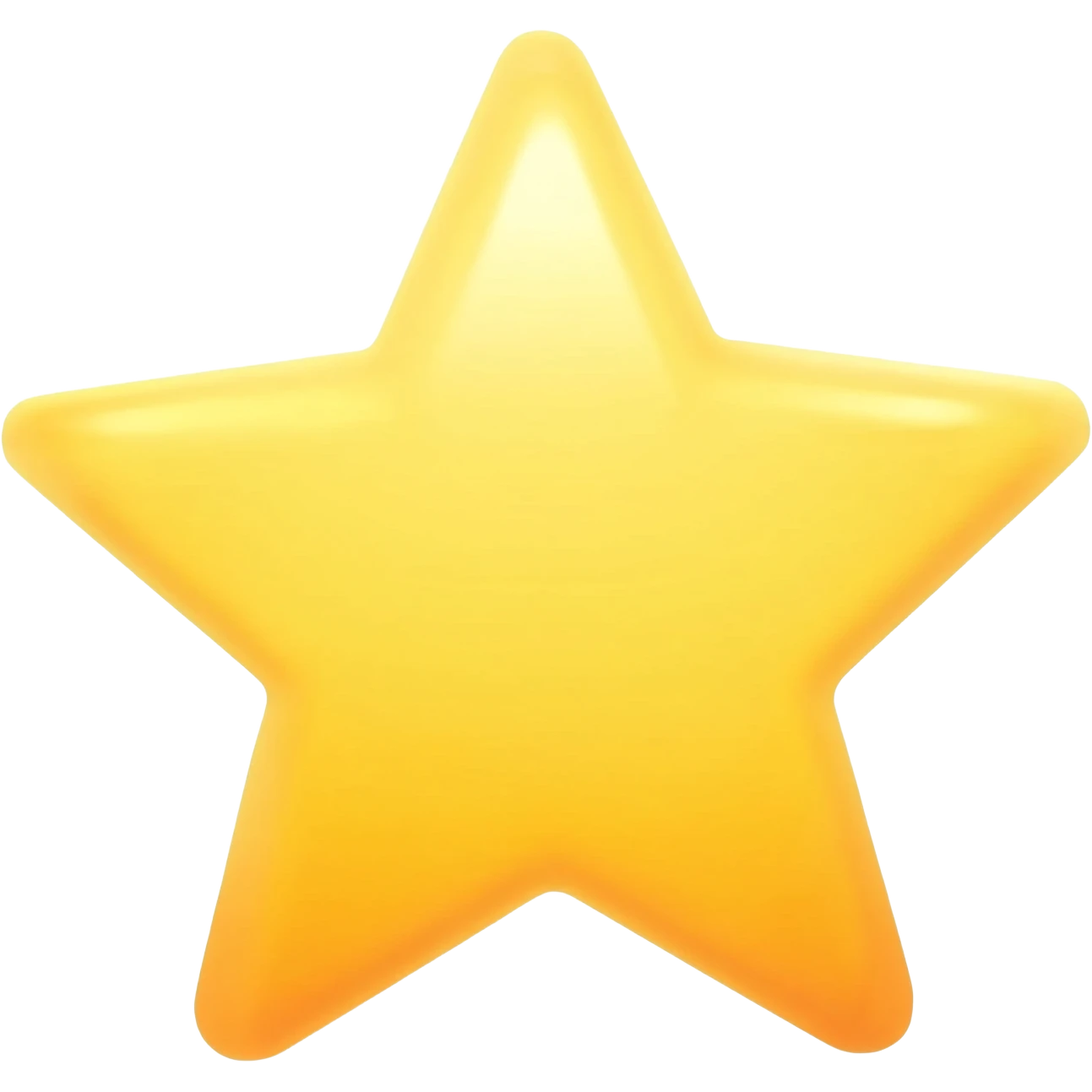 5 pointed shining star emoji