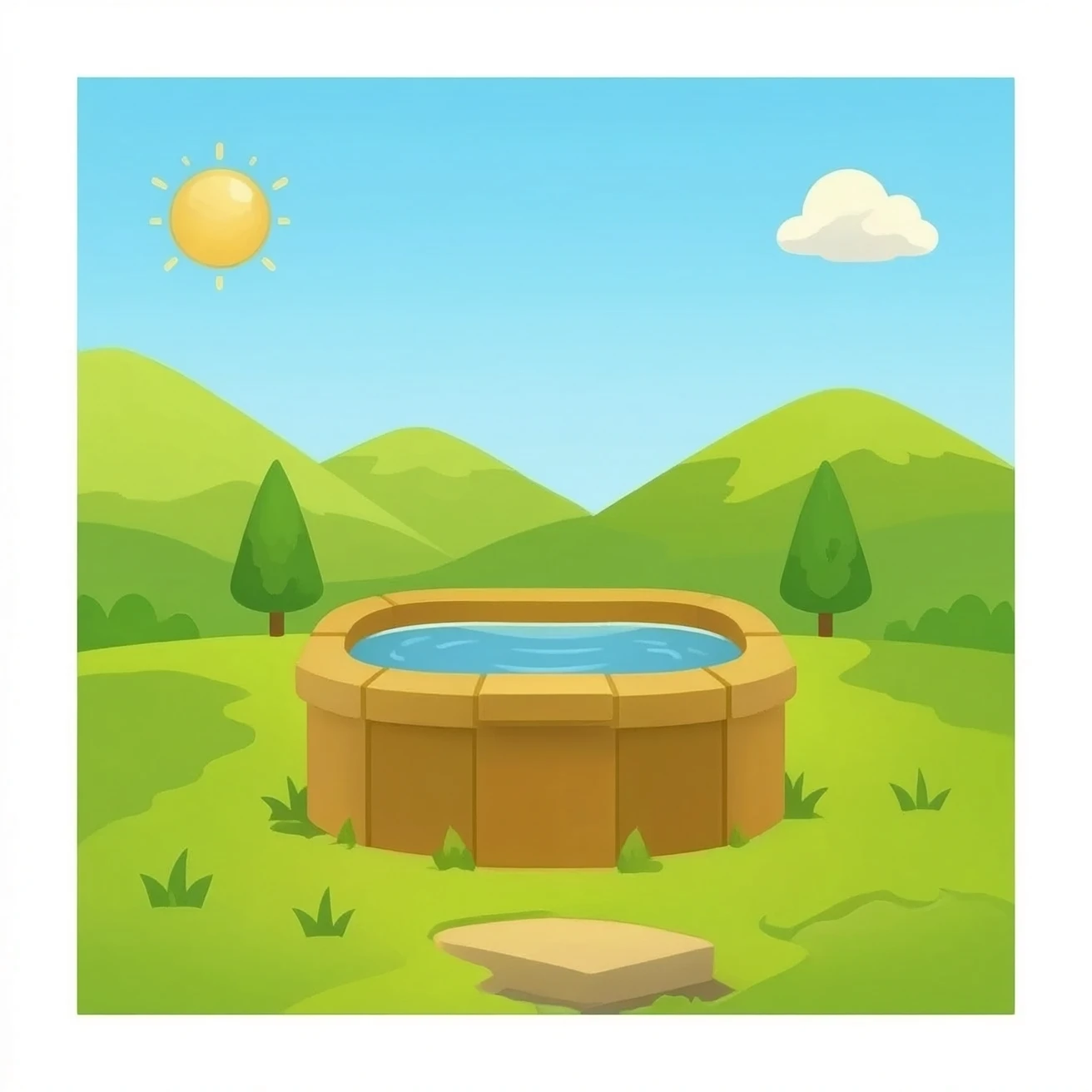 golden wishing well emoji