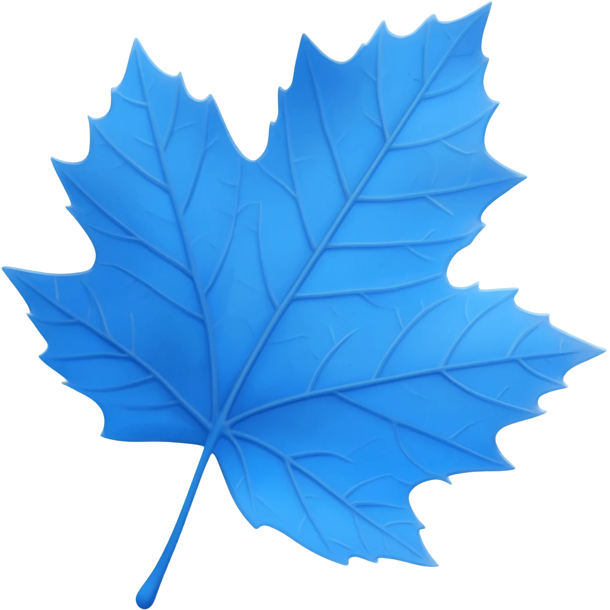 Blue sycamore leaf for Indiana state emoji