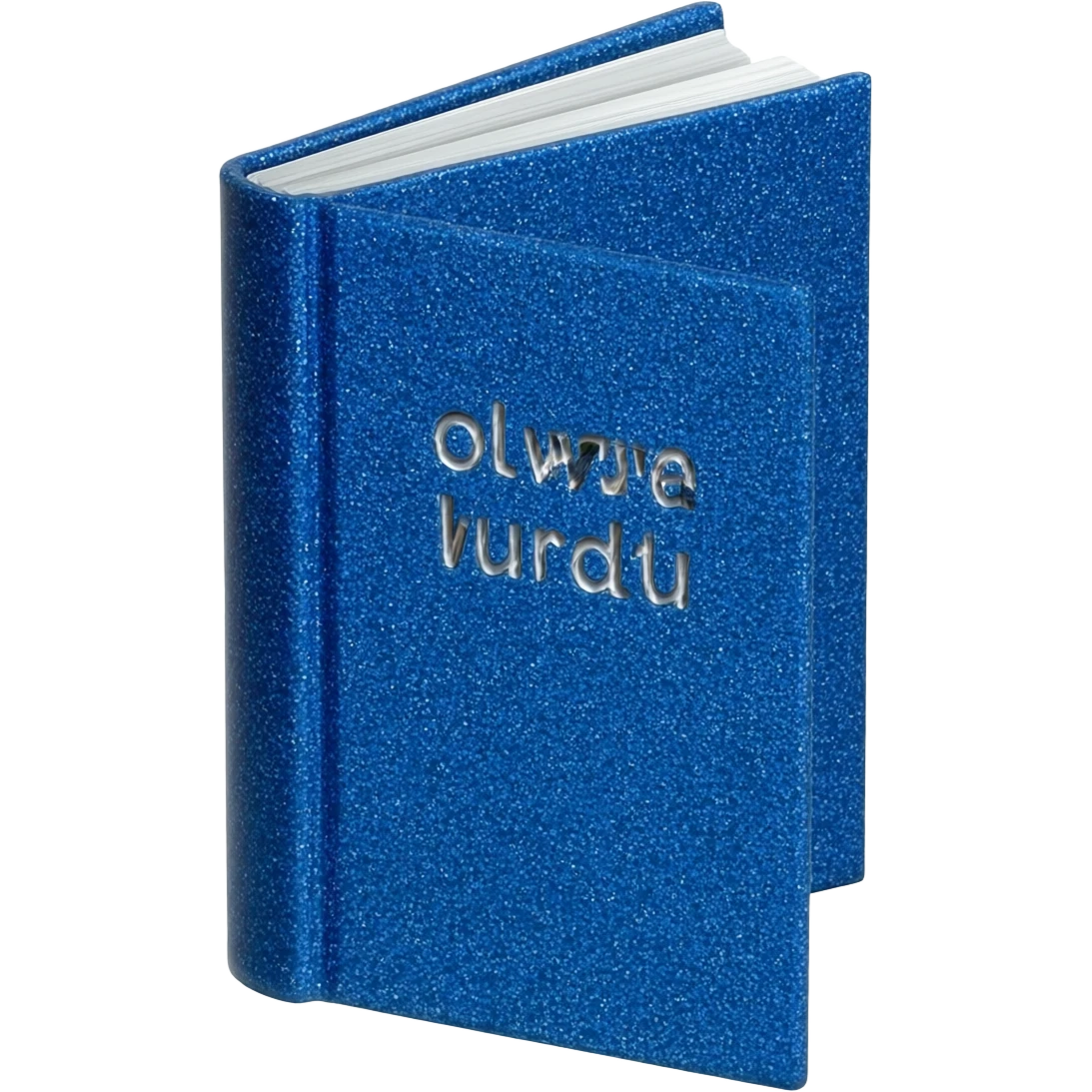 blue glittery book emoji