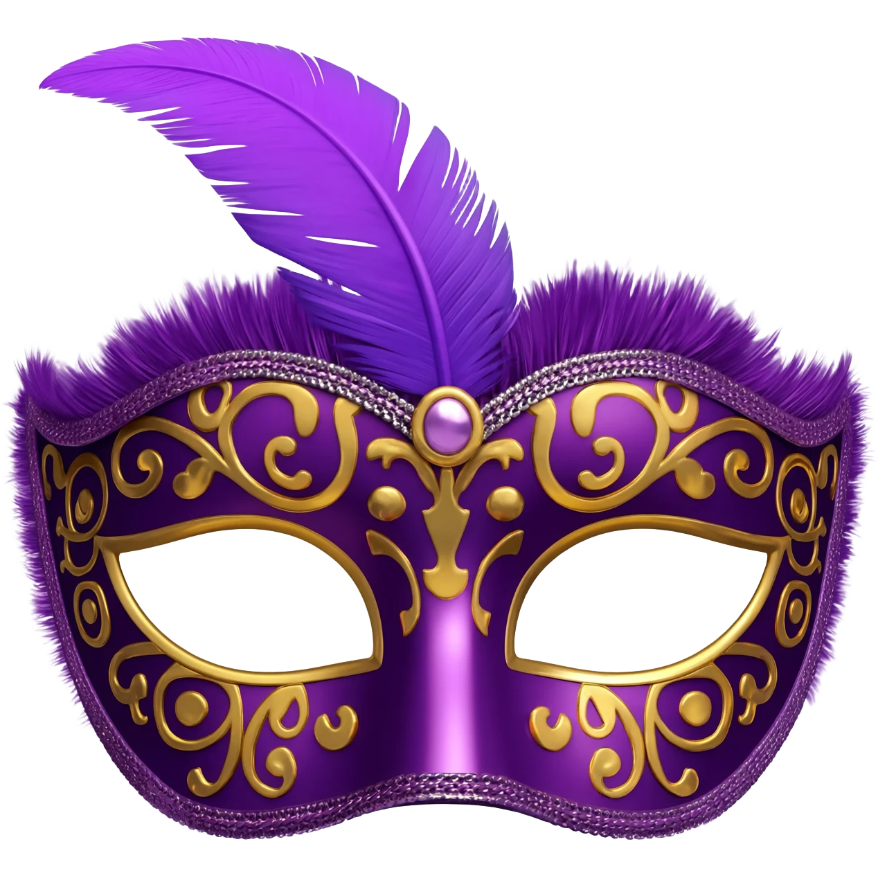 purple carnival mask emoji