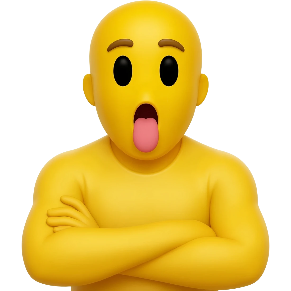 Yellow emoji face Pouting face arms crossed emoji emoji