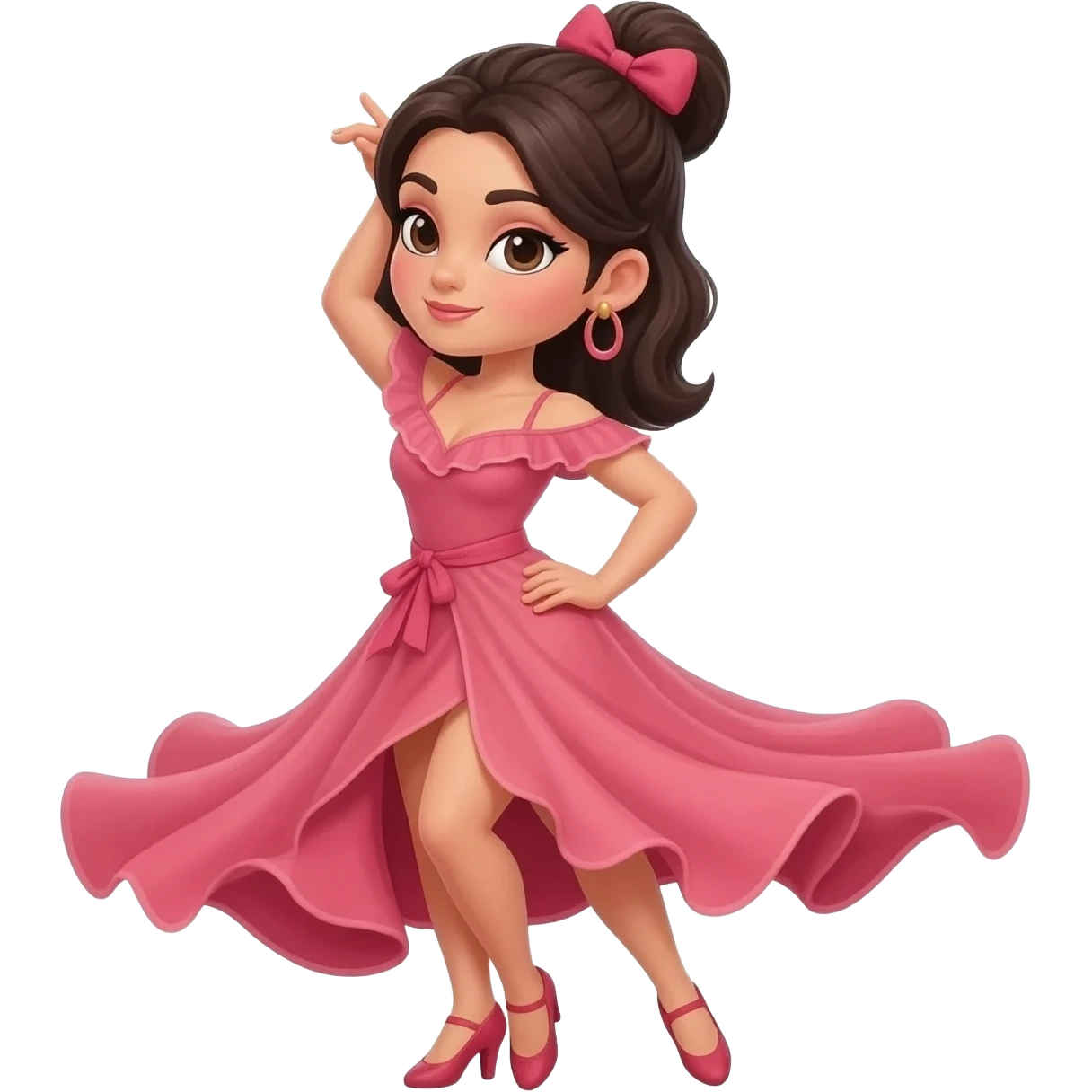 caporalita mujer danza emoji