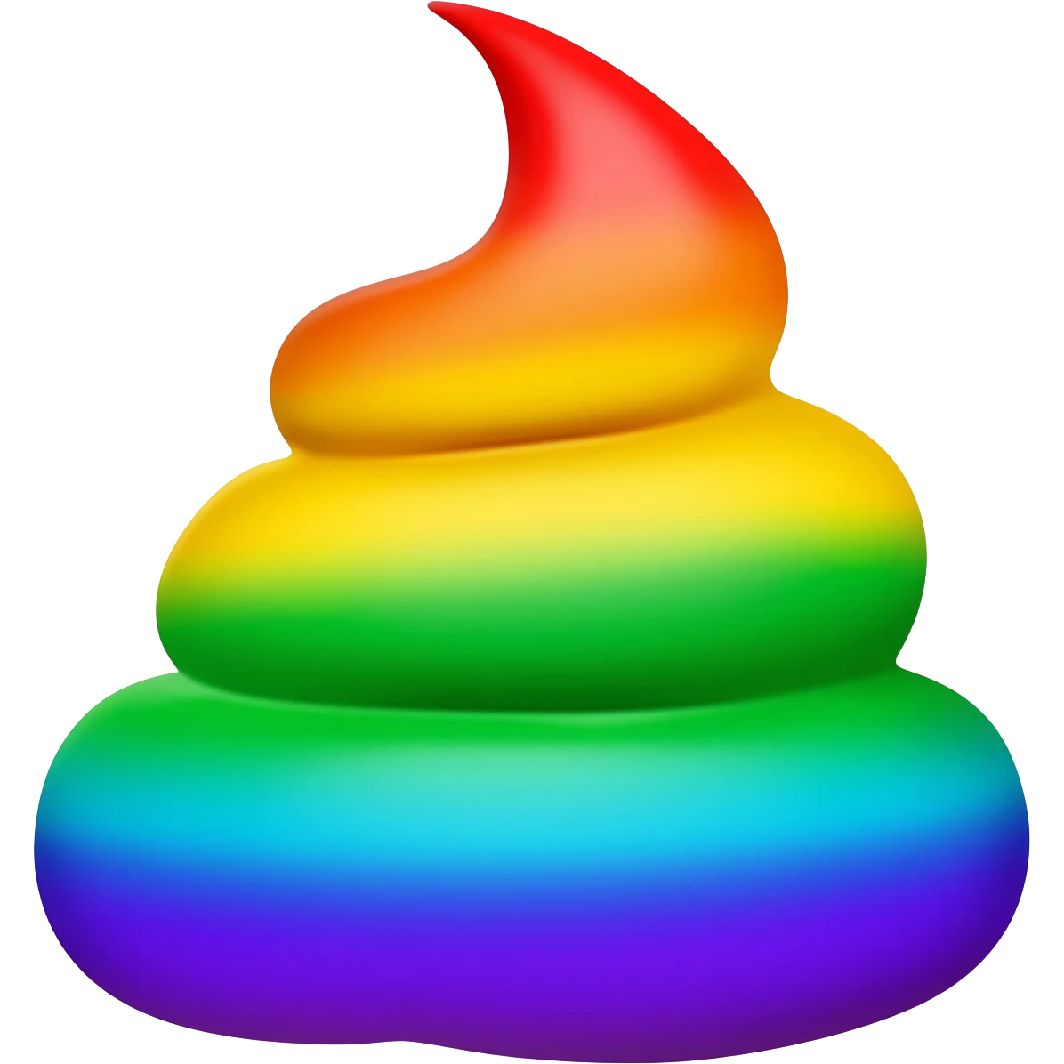 Rainbow poop emoji emoji