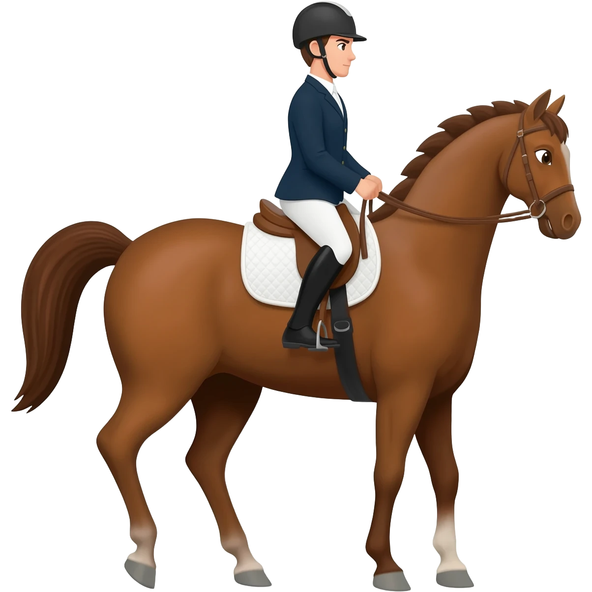 A horse with a rider emoji