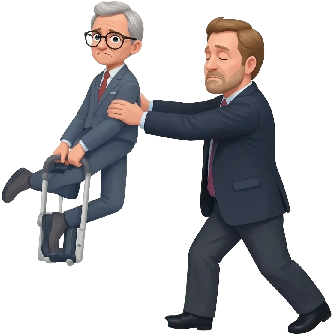 jeffery epstein pushing stephen hawking onto his island but he is not too happy about it emoji