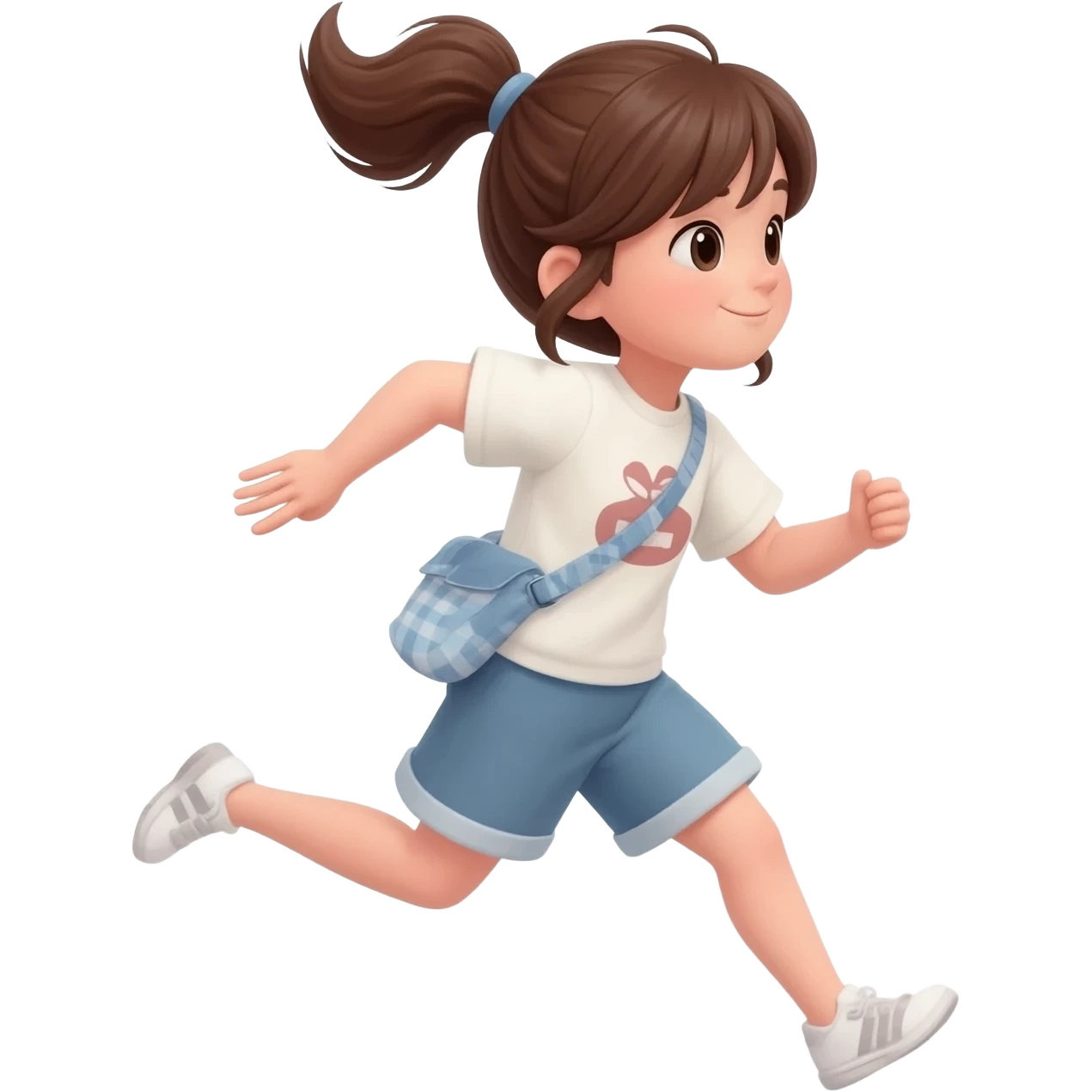 Chica morena corriendo emoji