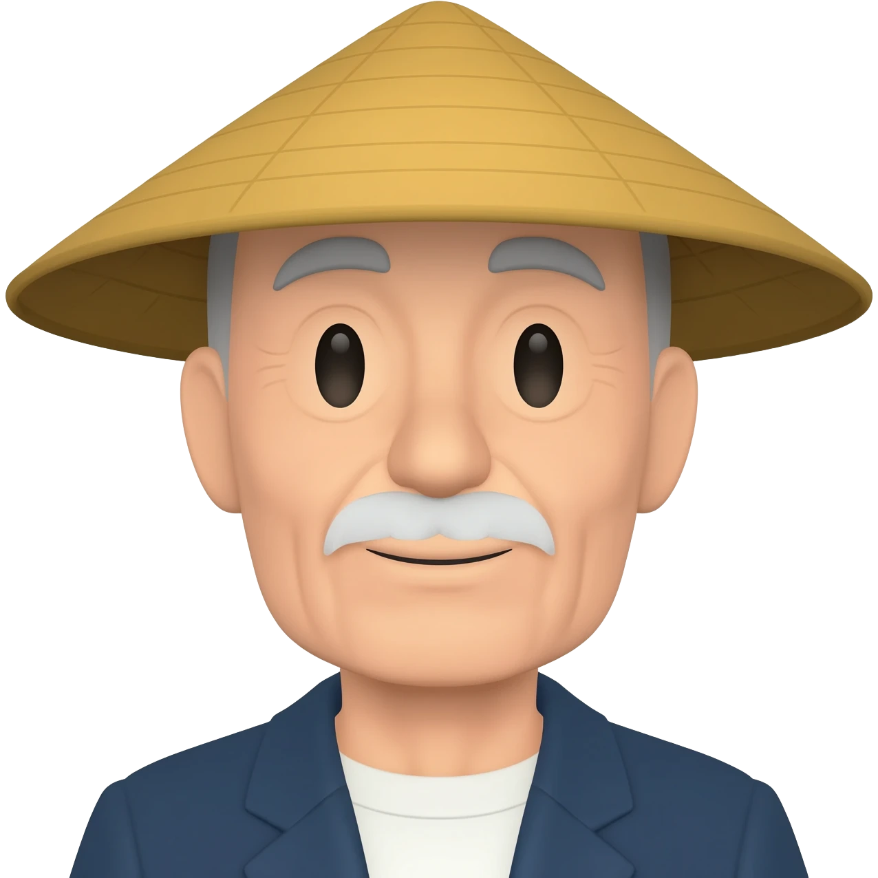 笠をかぶったおじさん emoji