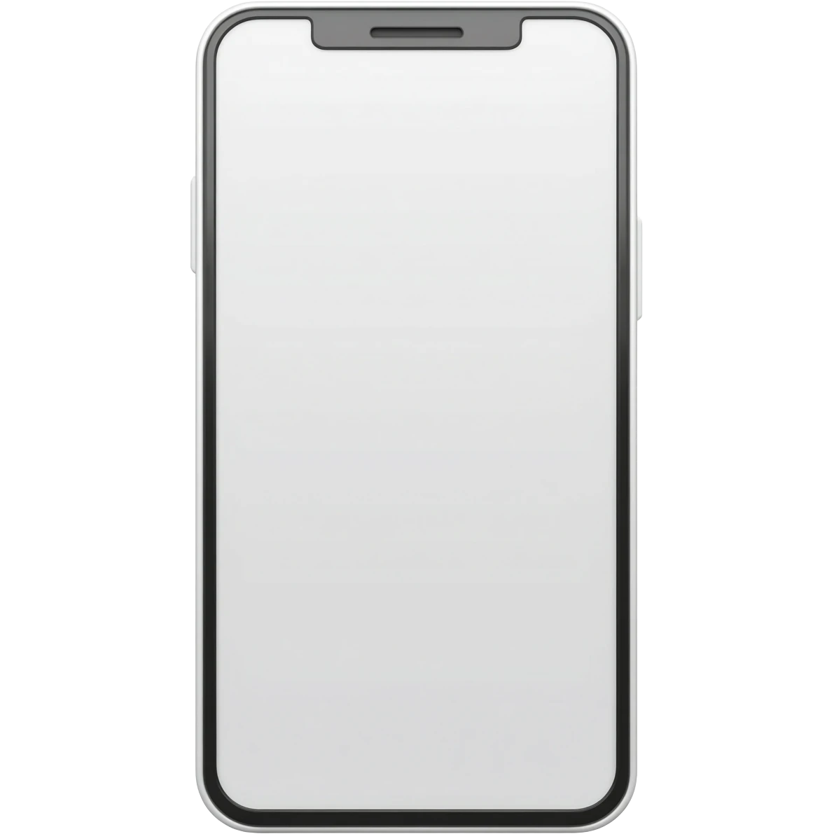 3d white phone emoji