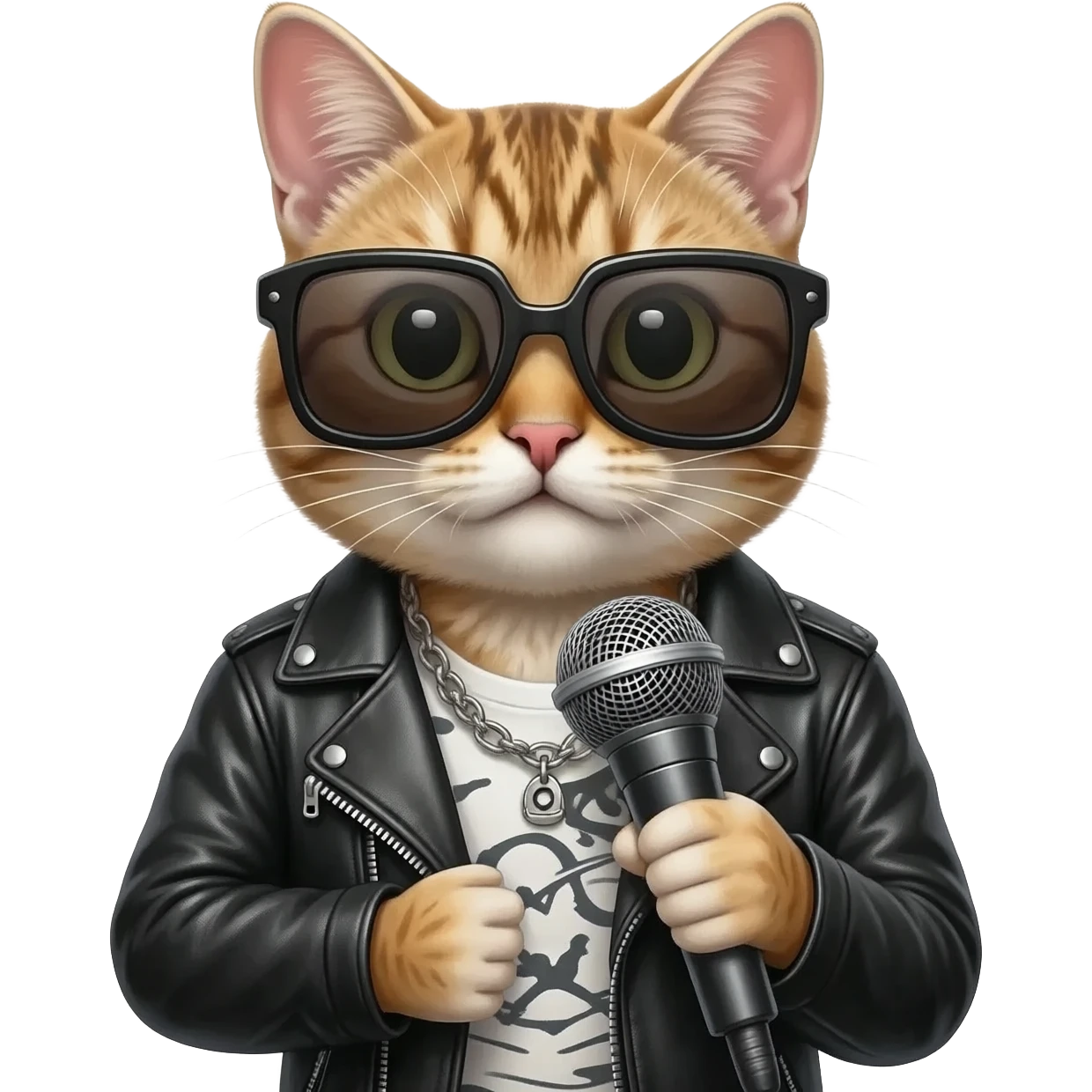 Kity rockerra diciendo buen dia emoji