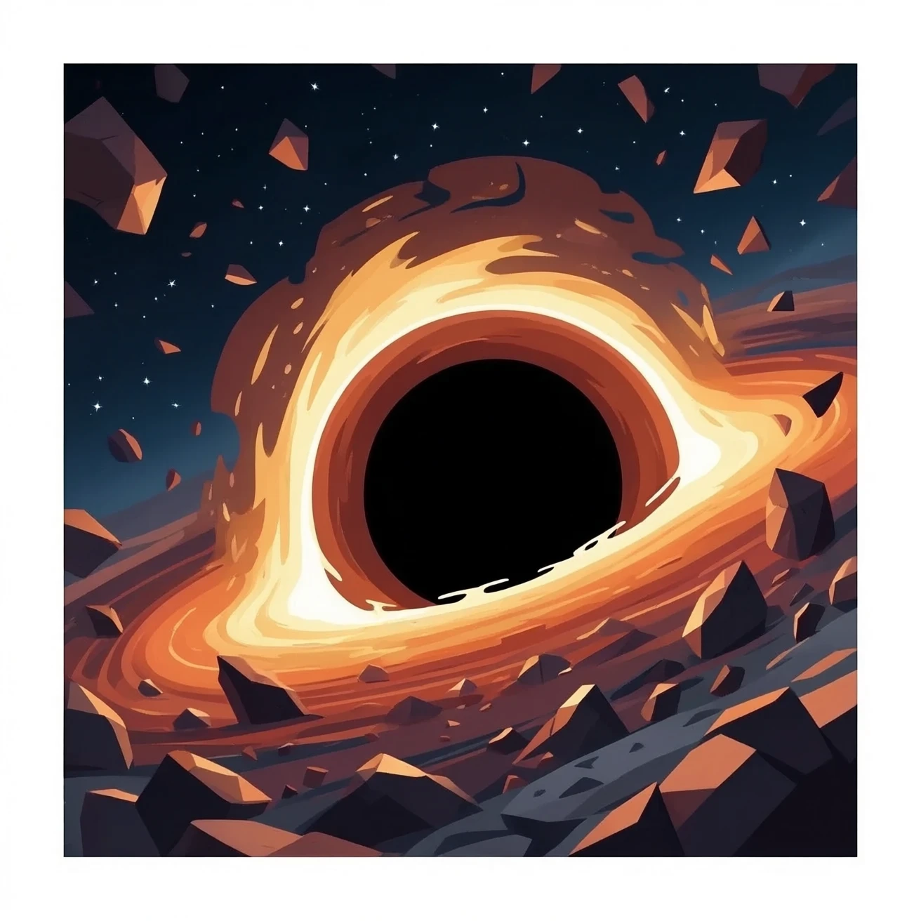 8. black hole devouring stars emoji